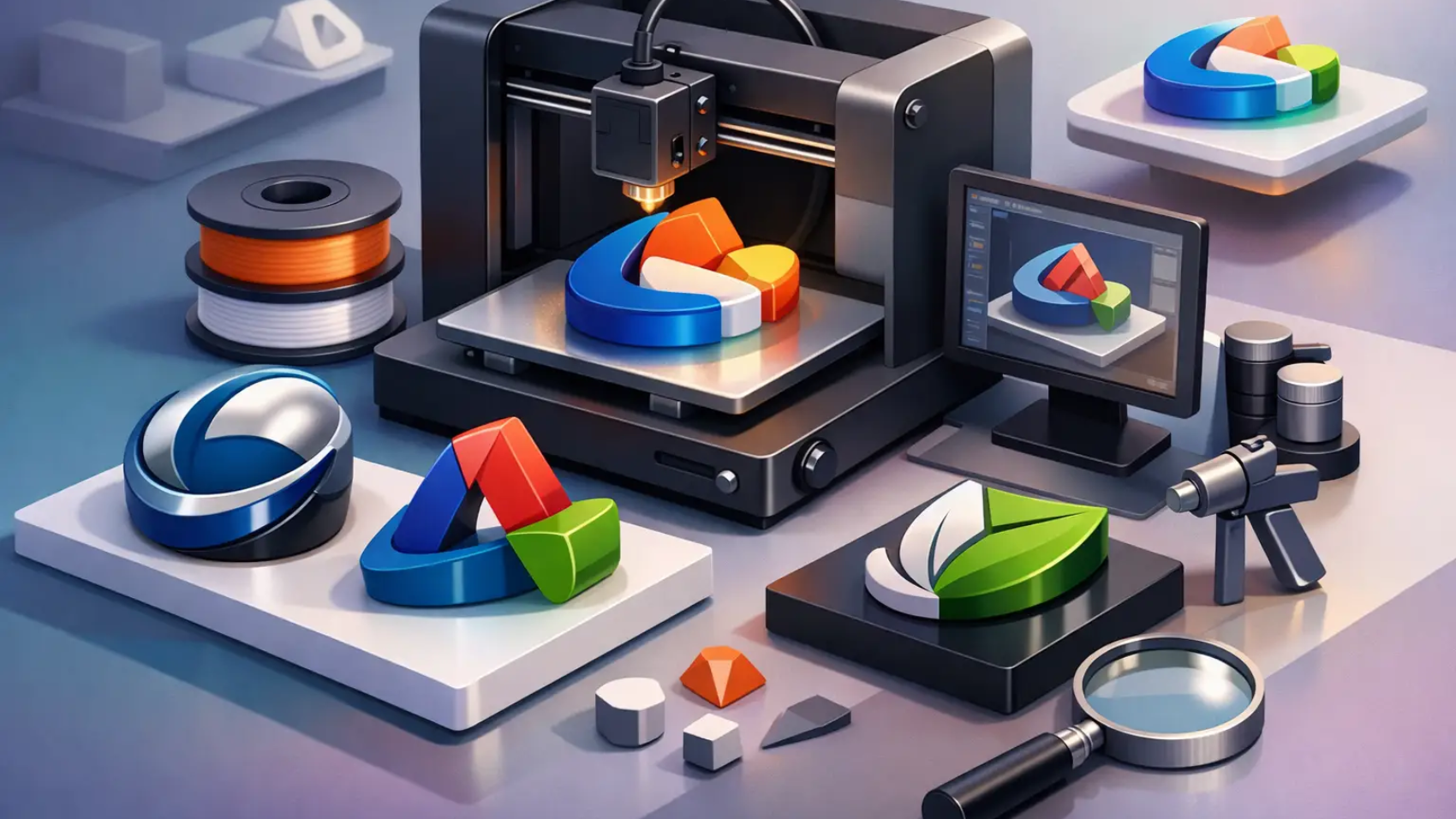 Impresión 3D de logotipos con acabado profesional